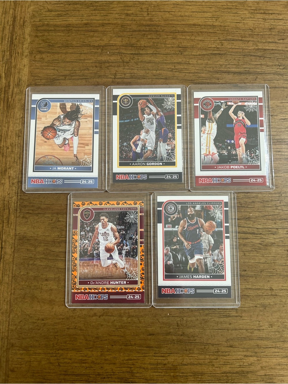 Set of 5 cards: NBA Haunted Hoops 24-25